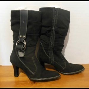 PREDICTIONS WOMEN’S BLACK ZIP BOOTS SIZE 9 1/2 👢